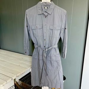 Jcrew shirt dress in gray size small